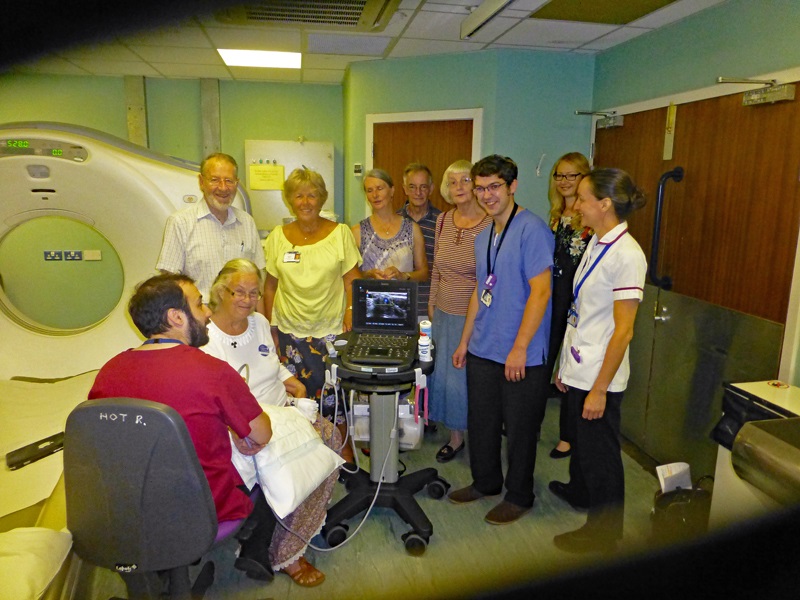 The CT team at the Kent & Canterbury Hospital now has the use of a first-class portable ultrasound machine costing £28,000, thanks to the hospital’s League of Friends.